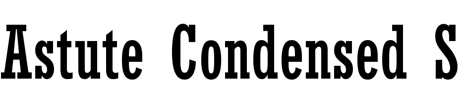 Astute Condensed SSi Condensed Font Download Free